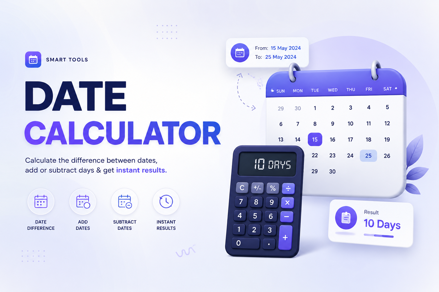 Date Calculator online tool free 